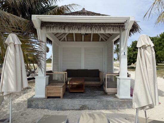 Yacht Club Cabana 1 at Ocean House Beach MSC Ocean Cay Marine Reserve