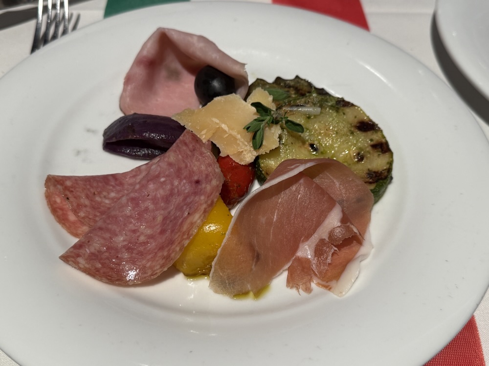 Italian Night Antipasto on MSC Seashore