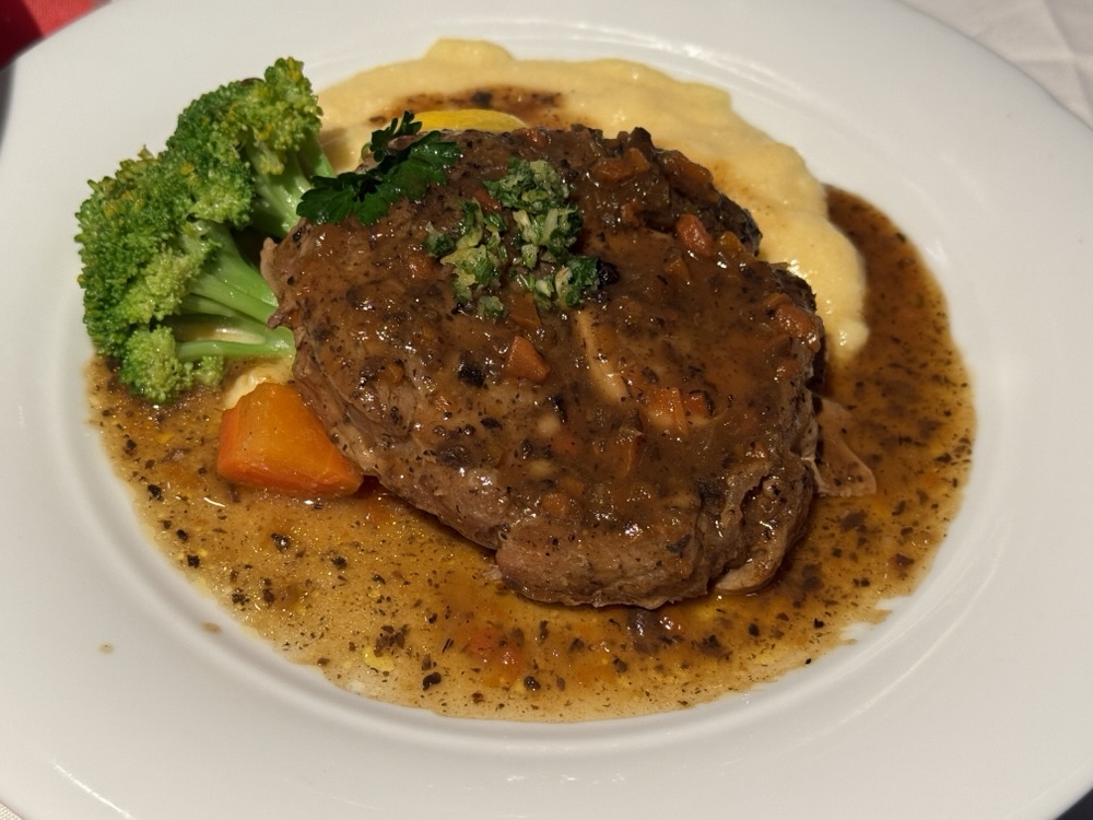 Italian Night Osso Bucco on MSC Seashore