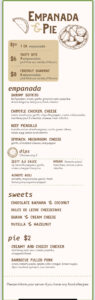 Empanada & Pie Menu on Carnival Celebration