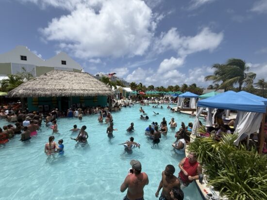 The pool at Margaritaville in Grand Turk