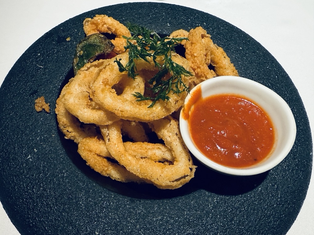 Calamari from Rudi's Seagrill on Carnival Celebration