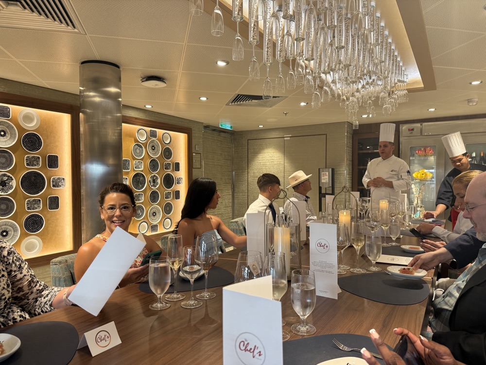 The Chef's Table dining room on Carnival Celebration