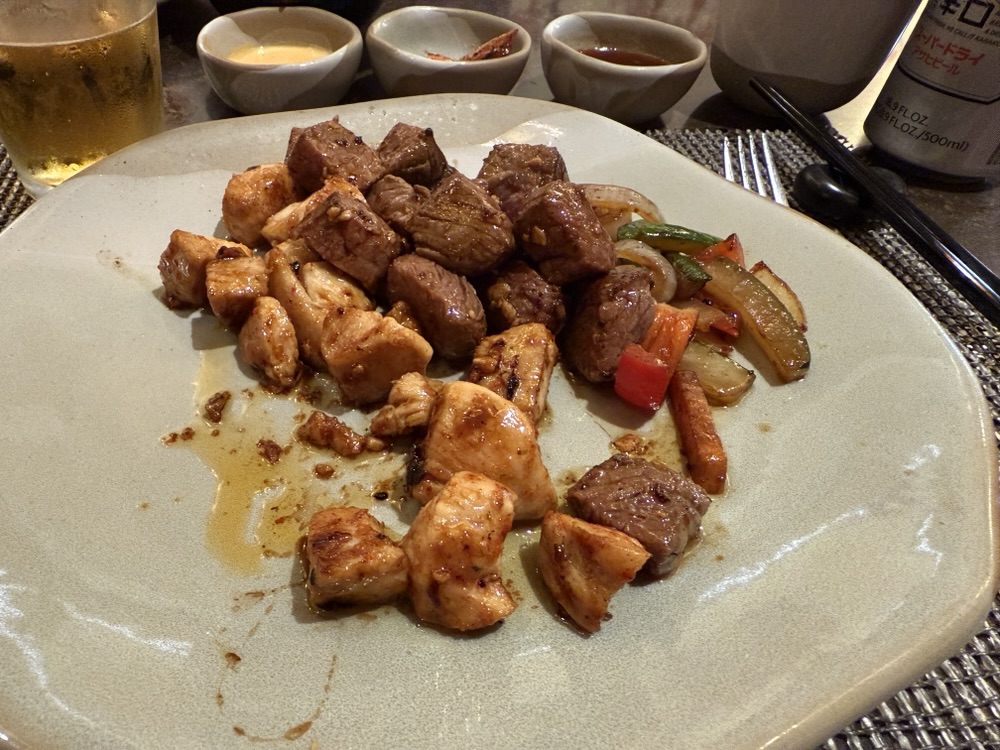 Filet and Chicken from Bonsai Teppanyaki on Carnival Celebration