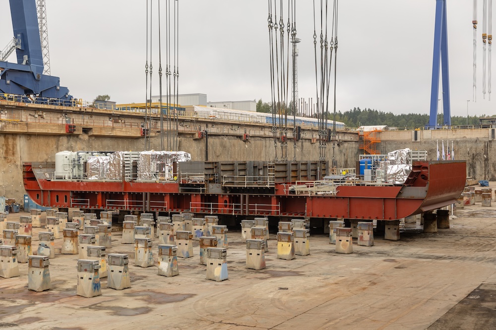 Royal Caribbean's Icon 4 keel laying