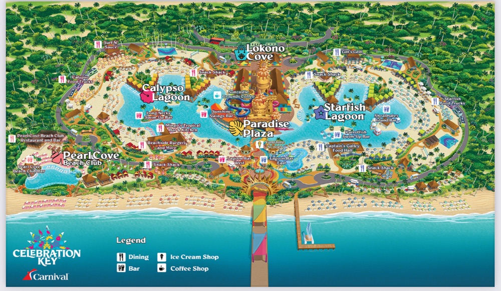 Map of Celebration Key