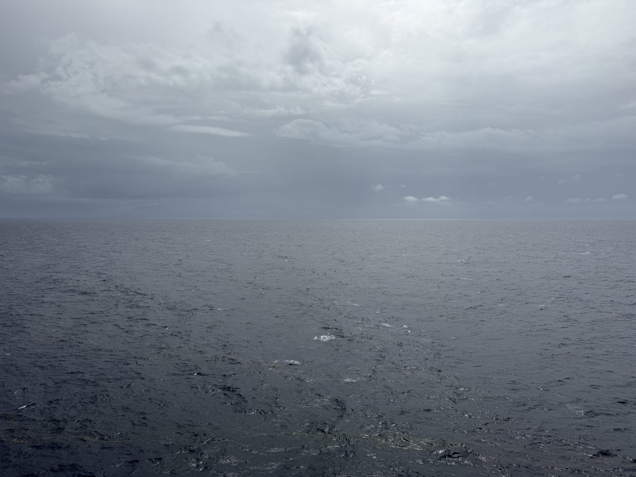 A gloomy day at sea