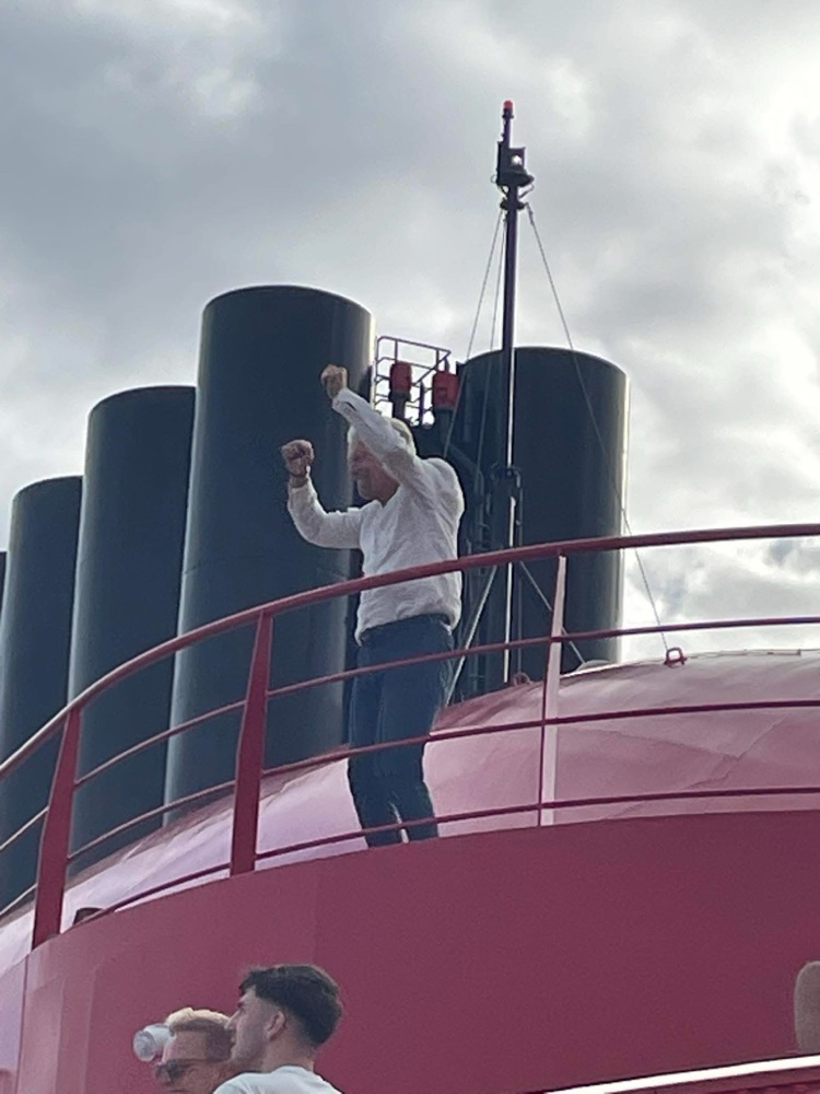 Sir RIchard Branson on Virgin Voyages Brilliant Lady