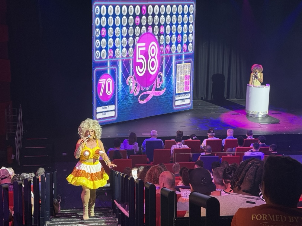 Drag Queen Bingo on Virgin Voyages Brilliant Lady