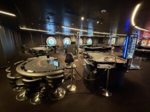 Table games in the casino on Brilliant Lady