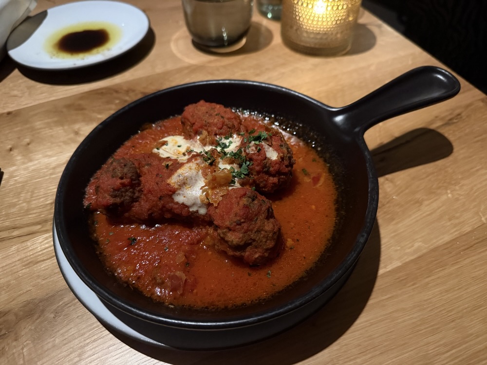 Meatballs from Extra Virgin on Brilliant Lady