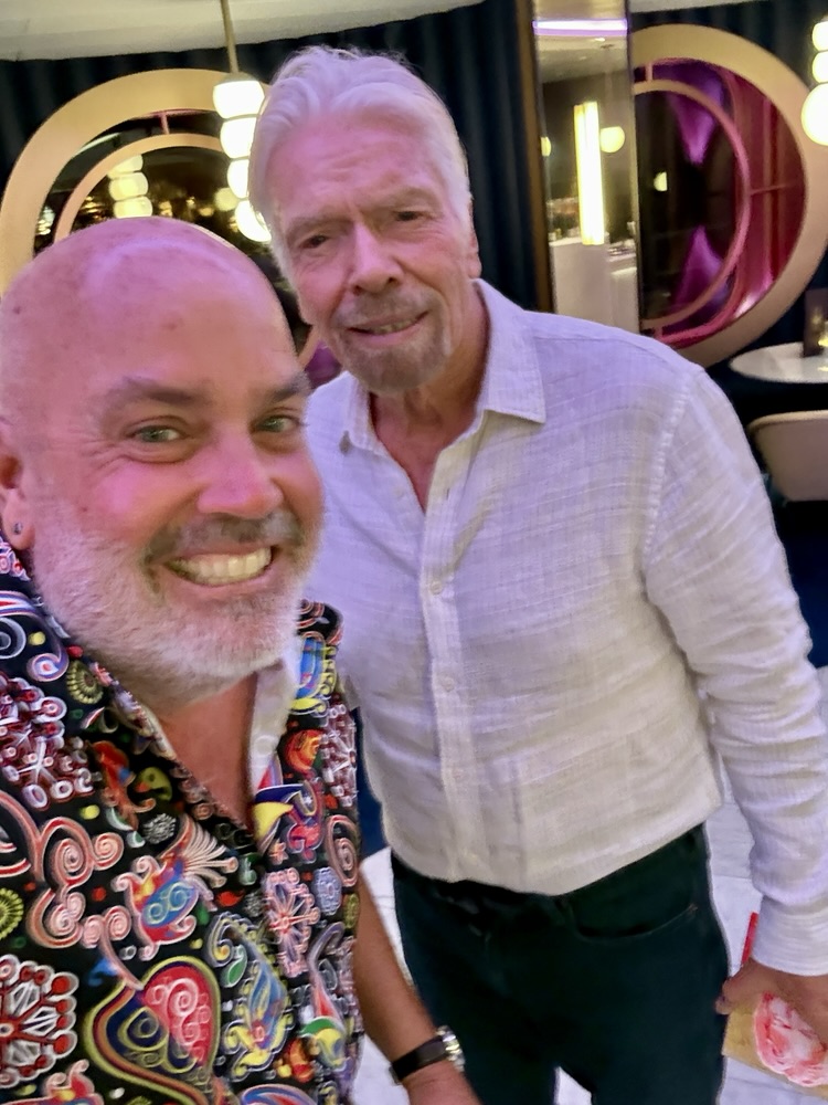Selfie with Sir Richard Branson on Brilliant Lady