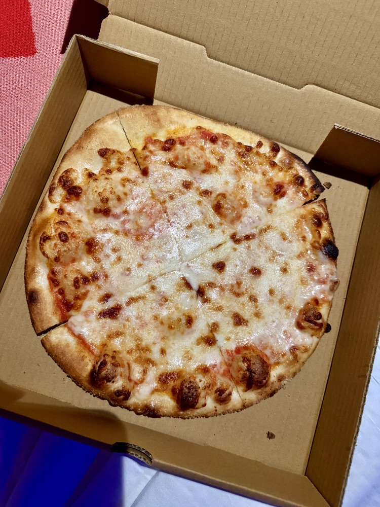 Cheese Pizza from Pizza Place on Brilliant Lady