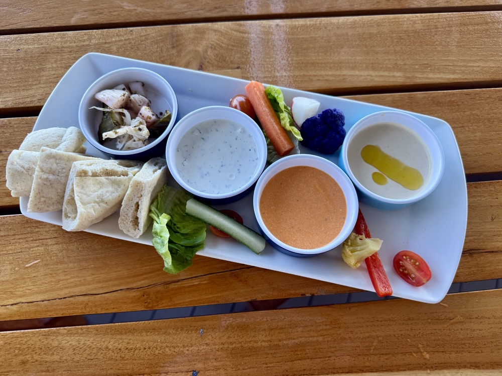 Meze Platter from Opa Hour on Brilliant Lady