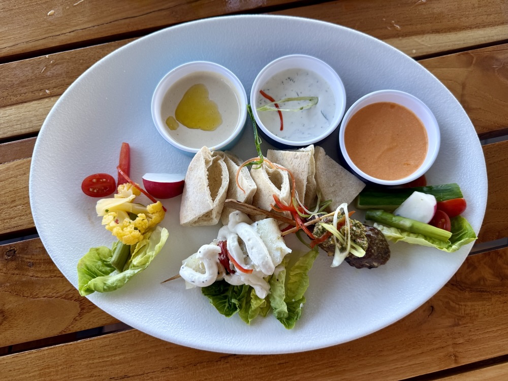 Greek Bites from Opa Hour on Brilliant Lady