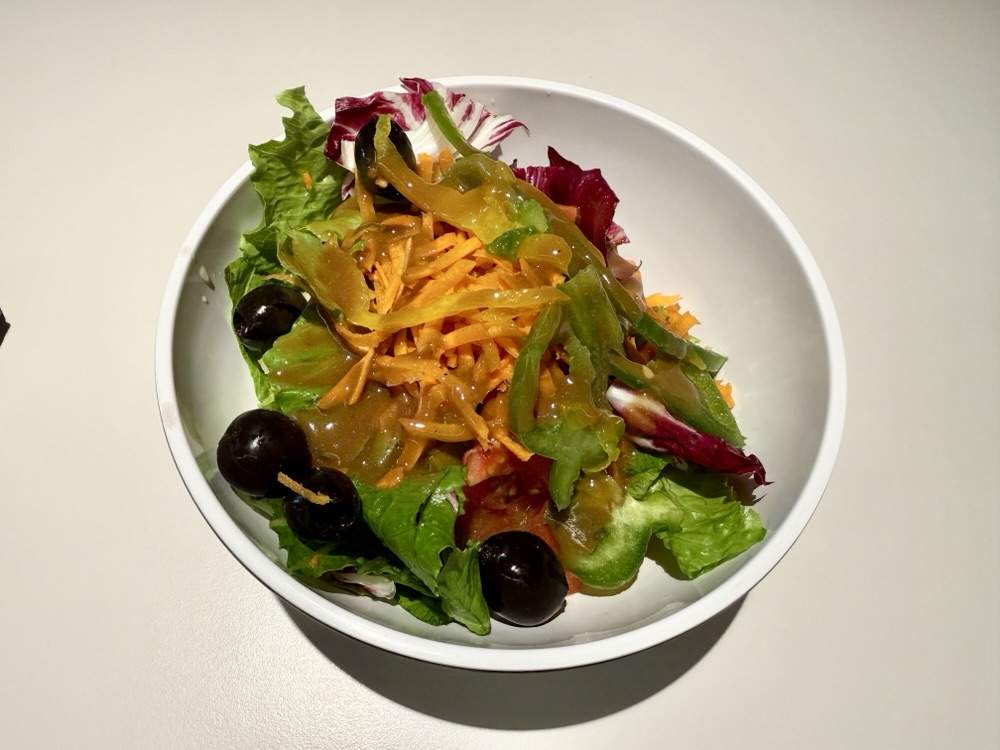 Bespoke salad from The Galley on Brilliant Lady
