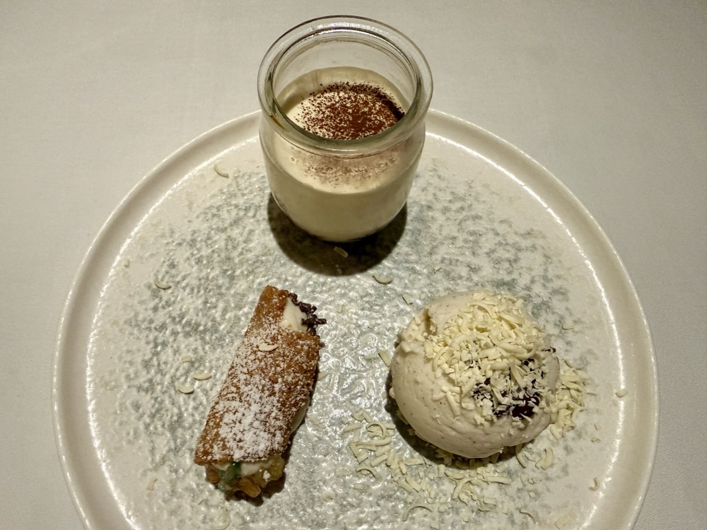 Trio of Desserts from La Piazza on Queen Elizabeth