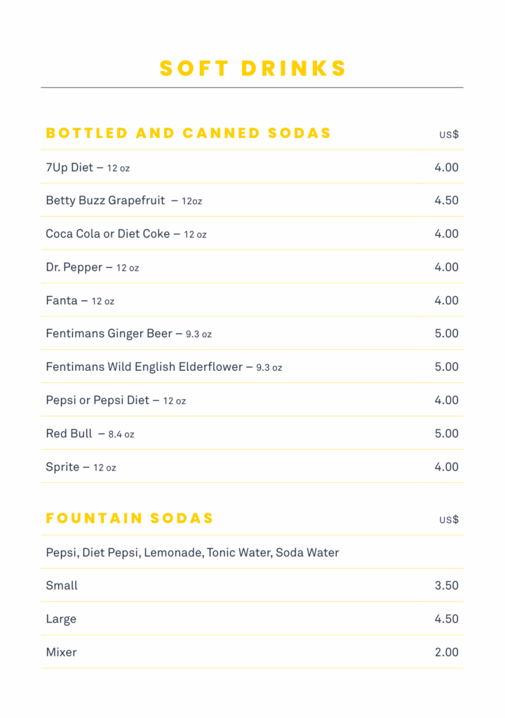 Both Coke and Pepsi products are available on Queen Elizabeth
