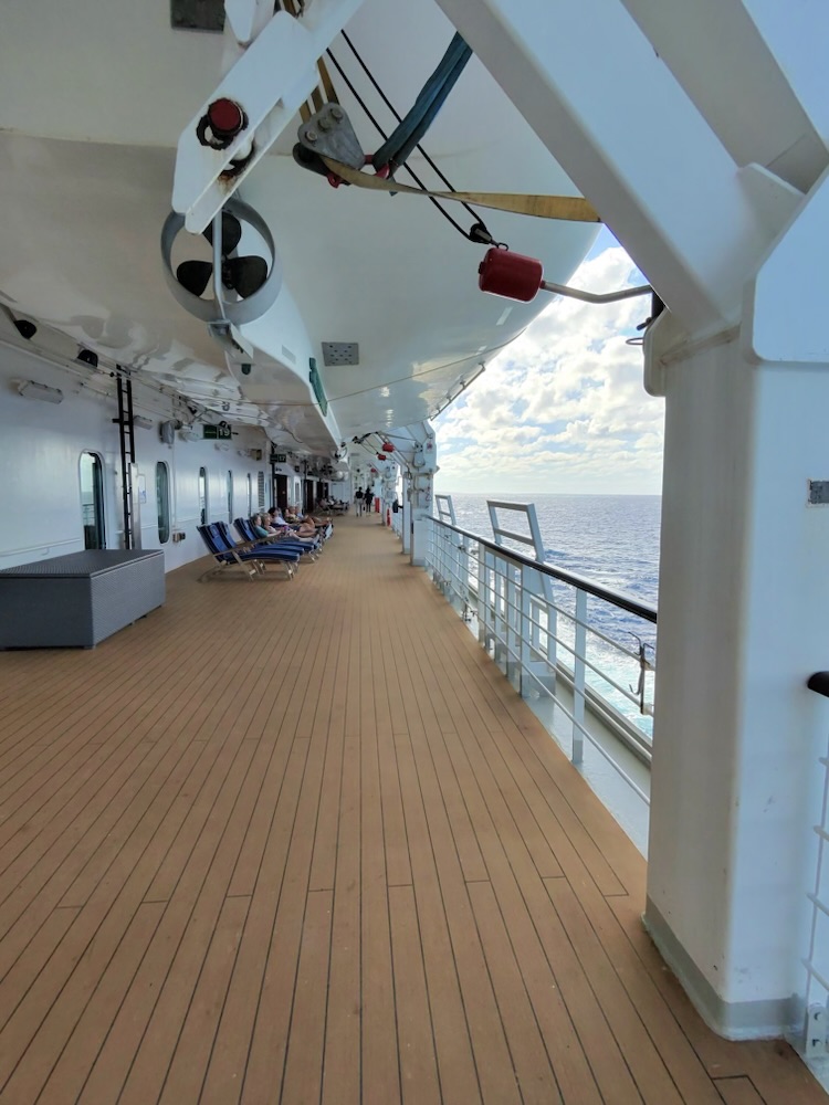 Promenade Deck on Queen Elizabeth