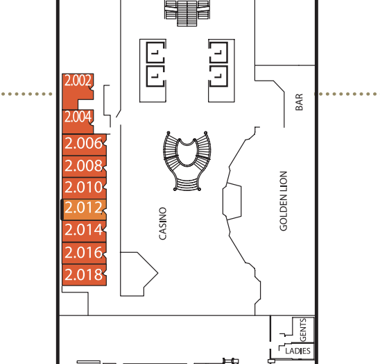 Official Cunard deckplan showing 2018. No marker indicating this is an accessible room.