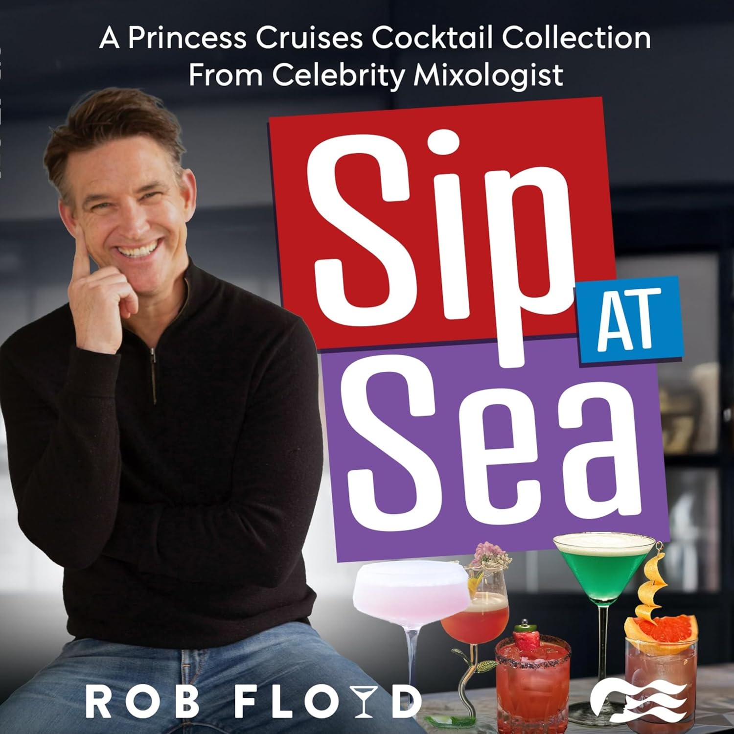 Sip at Sea cocktail book cover by Rob Floyd