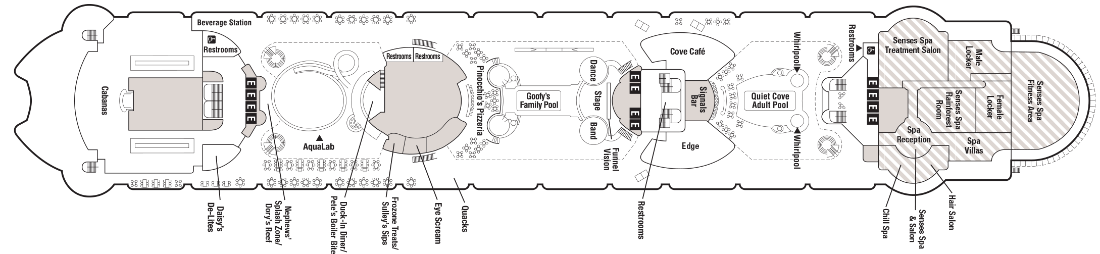 Deck 9 of the Disney Magic