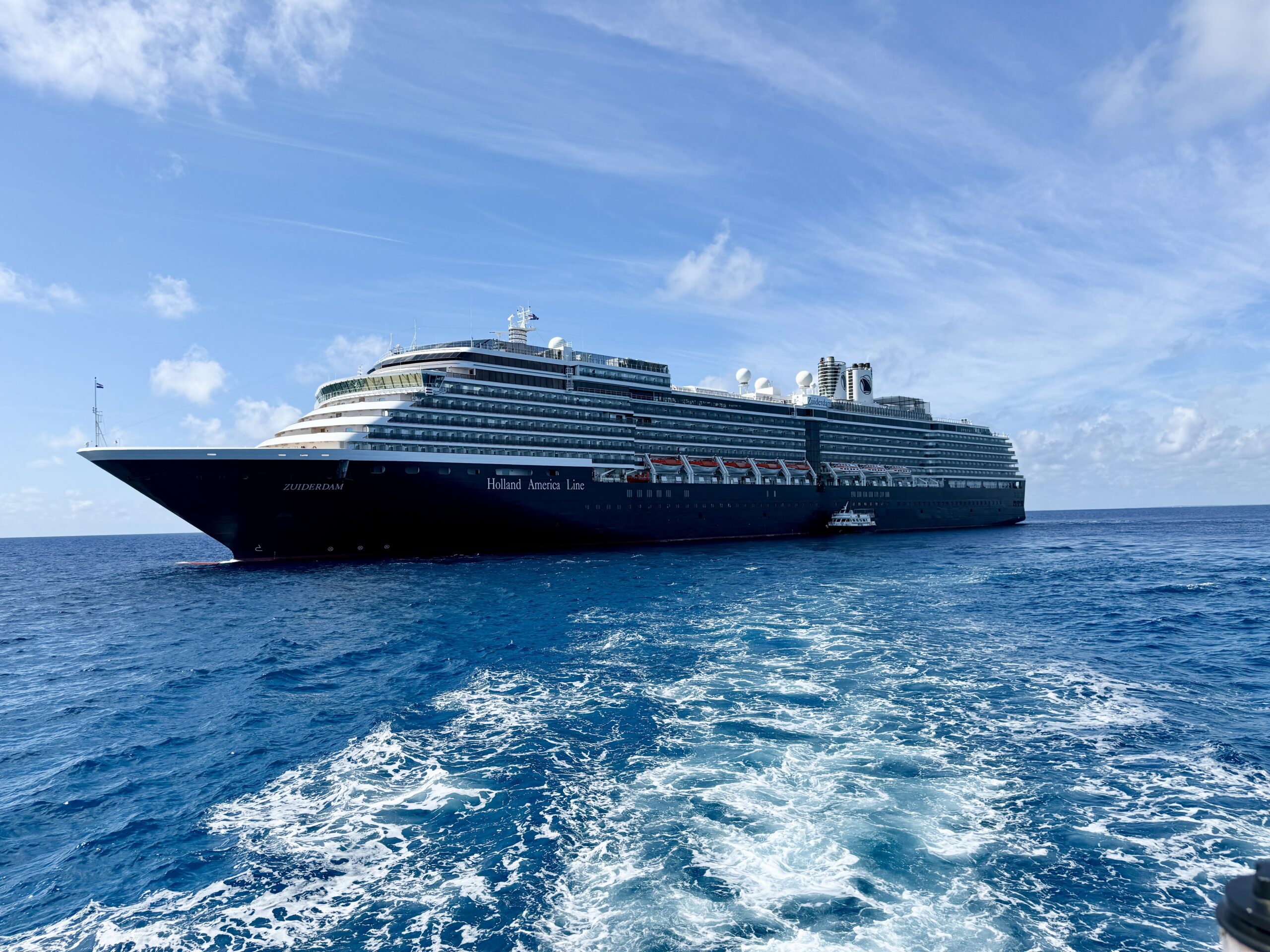 Holland America Line's Zuiderdam at Half Moon Cay - November 9, 2025