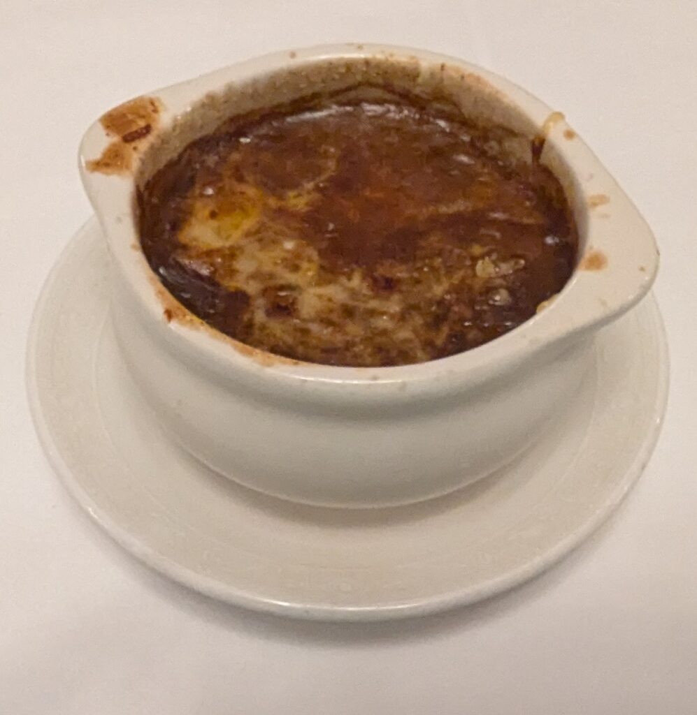 French Onion Soup from Lumiere's on the Disney Magic