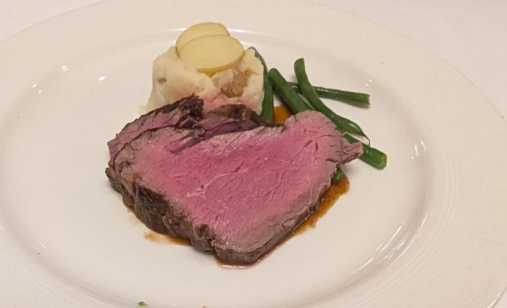 Chateaubriand Filet Steak from Lumiere's on the Disney Magic