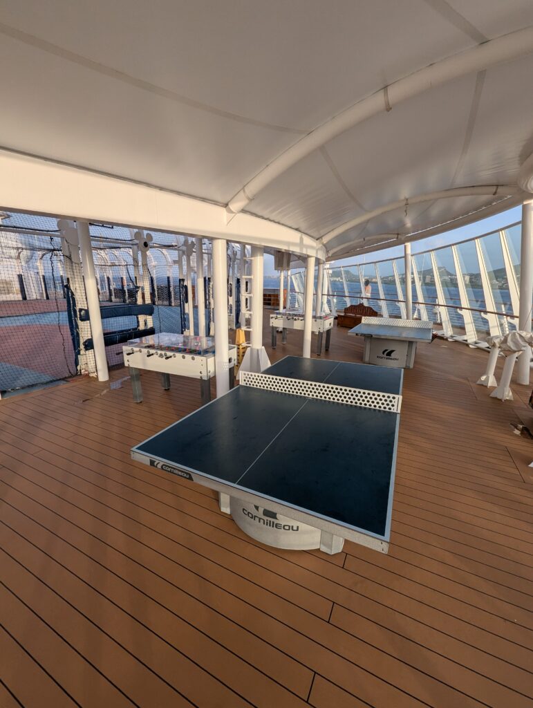 Wide Word of Sports Deck on the Disney Magic