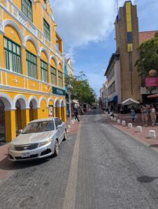 Breedestraat Street in Port Willemstad, Curaçao