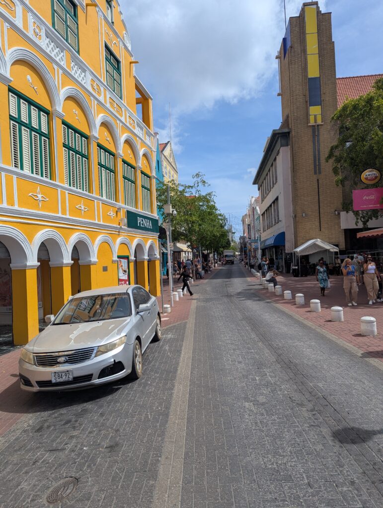 Breedestraat Street in Port Willemstad, Curaçao