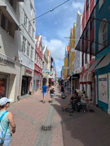 Breedestraat Street in Port Willemstad, Curaçao