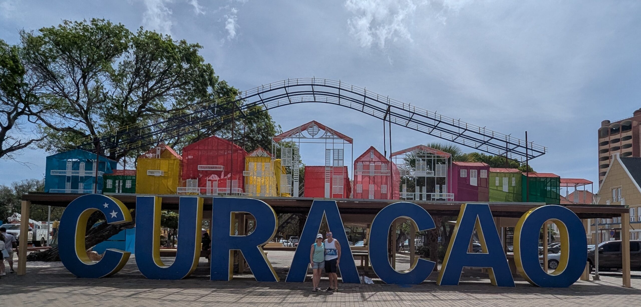 Breedestraat Street in Port Willemstad, Curaçao