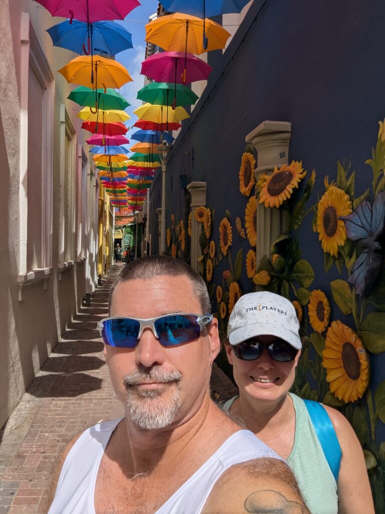 Breedestraat Street in Port Willemstad, Curaçao