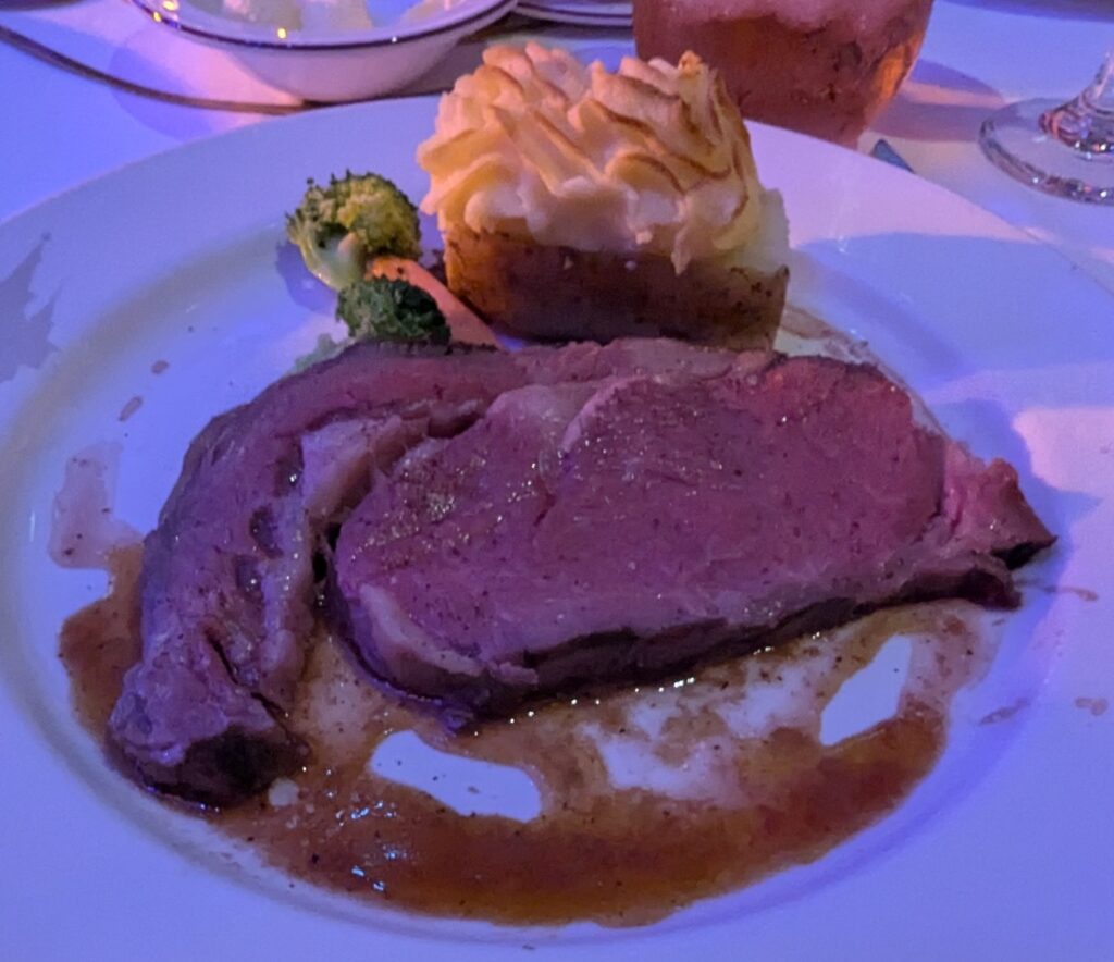 Prime Rib from Rapunzel's Royal Table on the Disney Magic