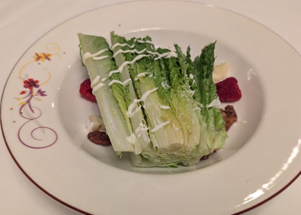 Wedge Salad from Lumiere's on the Disney Magic