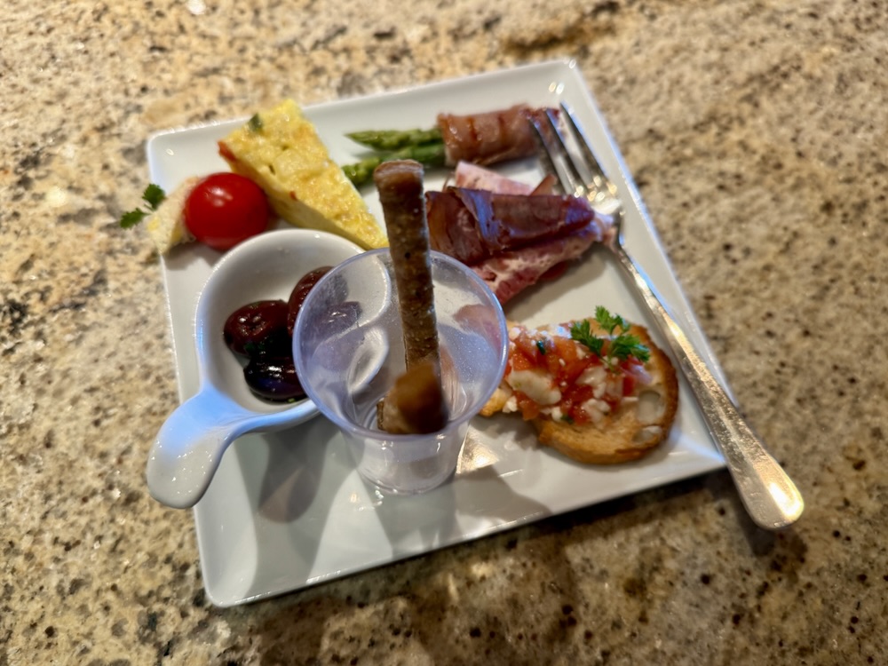 Tapas from the Gin Journey Masterclass on Queen Elizabeth