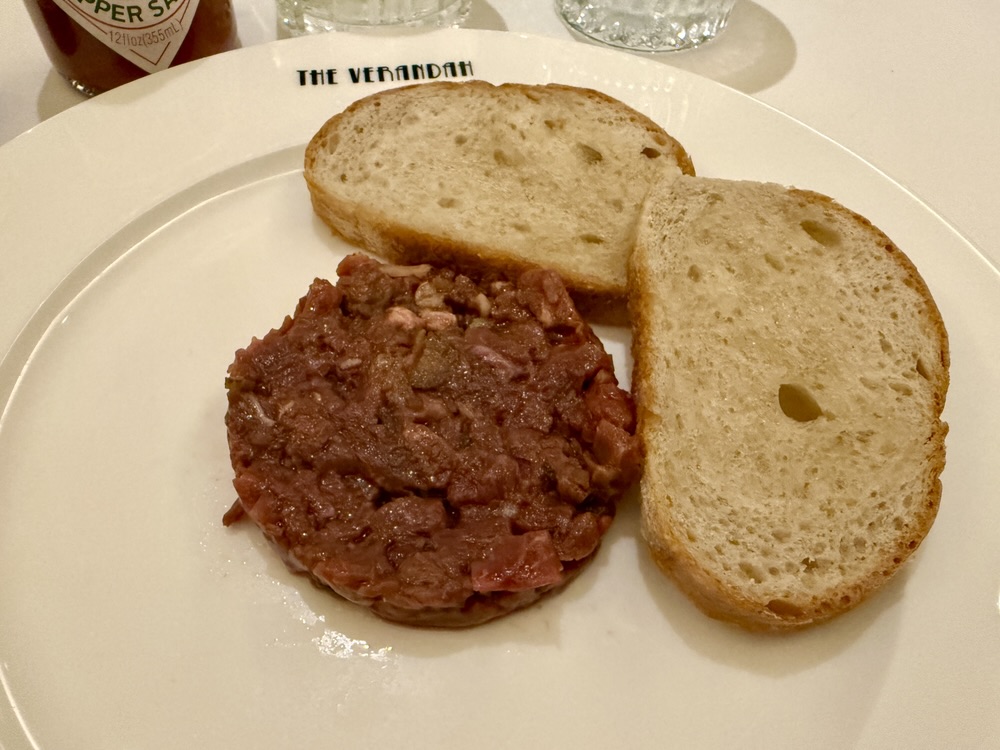 Beef Tartare from The Steakhouse at the Verandah on Queen Elizabeth