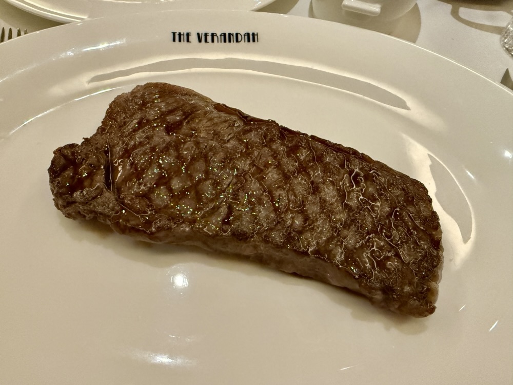 Wagyu NY Strip from The Steakhouse at the Verandah on Queen Elizabeth