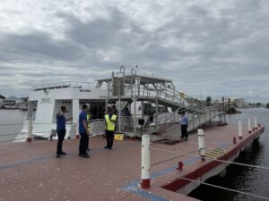 The ferry terminal in Belize