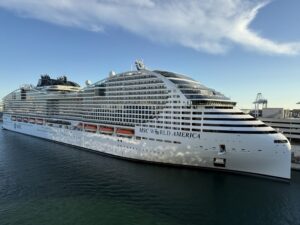 MSC World America at Port Miami on November 8, 2025