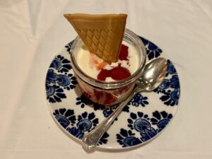 Strawberry Sundae from the MDR on Zuiderdam