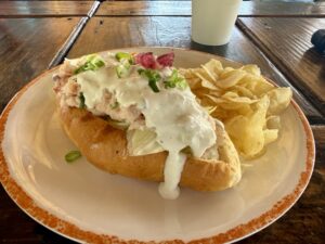 Lobster Roll from the Lobster Shack on Half Moon Cay