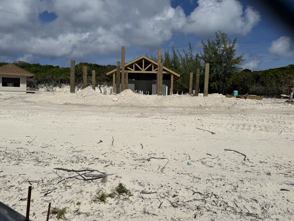 Half Moon Cay construction photos - November 9, 2025