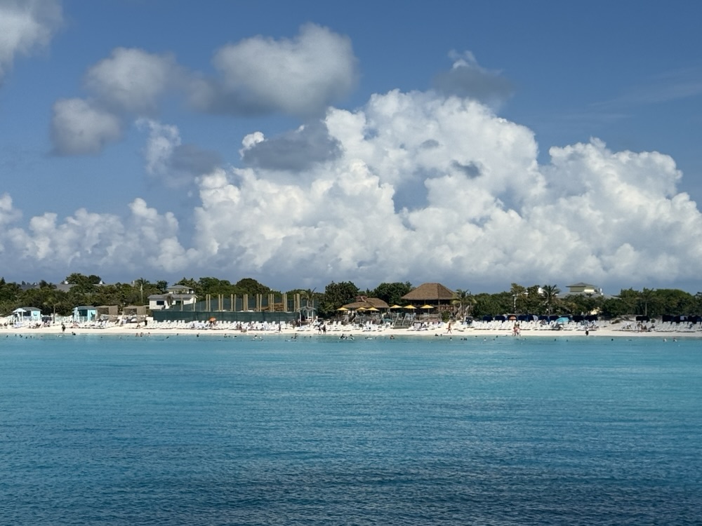A look at Half Moon Cay from the ship