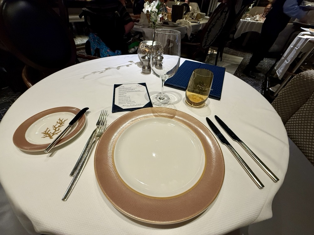 Pinnacle Grill placesetting