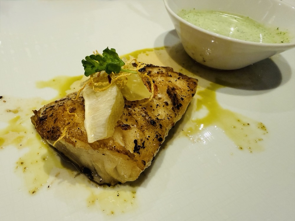 Sea bass from Pinnacle Grill on Zuiderdam