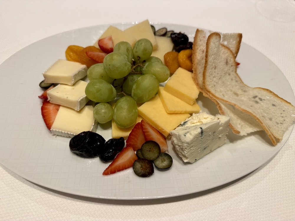 Cheese plate from Pinnacle Grill on Zuiderdam