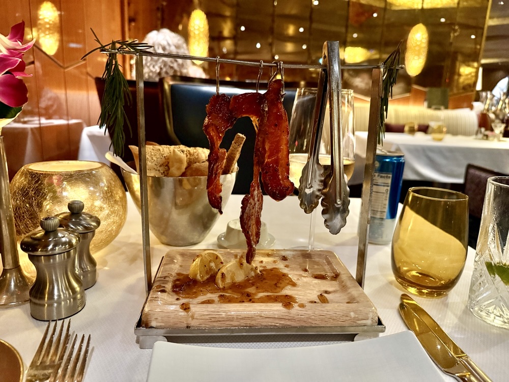 Clothesline Candied Bacon from Pinnacle Grill on Rotterdam